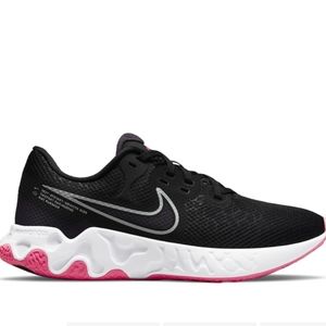 Women's Nike Renew Ride 2 Running shoe- black and pink